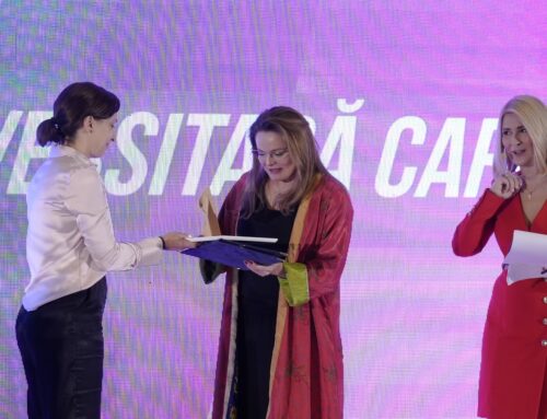Mireille Rădoi, președintele Fundației Universitare Carol I, premiată la  prima Gală a Sustenabilității în România