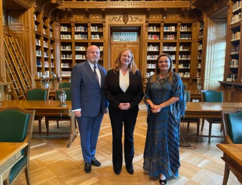 Directorul general Mireille Rădoi a primit vizita E.S. Alison Duncan, ambasadorul Australiei în România, precum și a E.S. Radu Safta, ambasadorul României în Australia